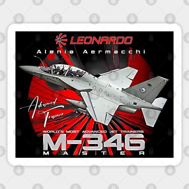 Aermacchi M-346 Advanced Jet Trainer And Light Attack Aircraft Sticker by aeroloversclothing